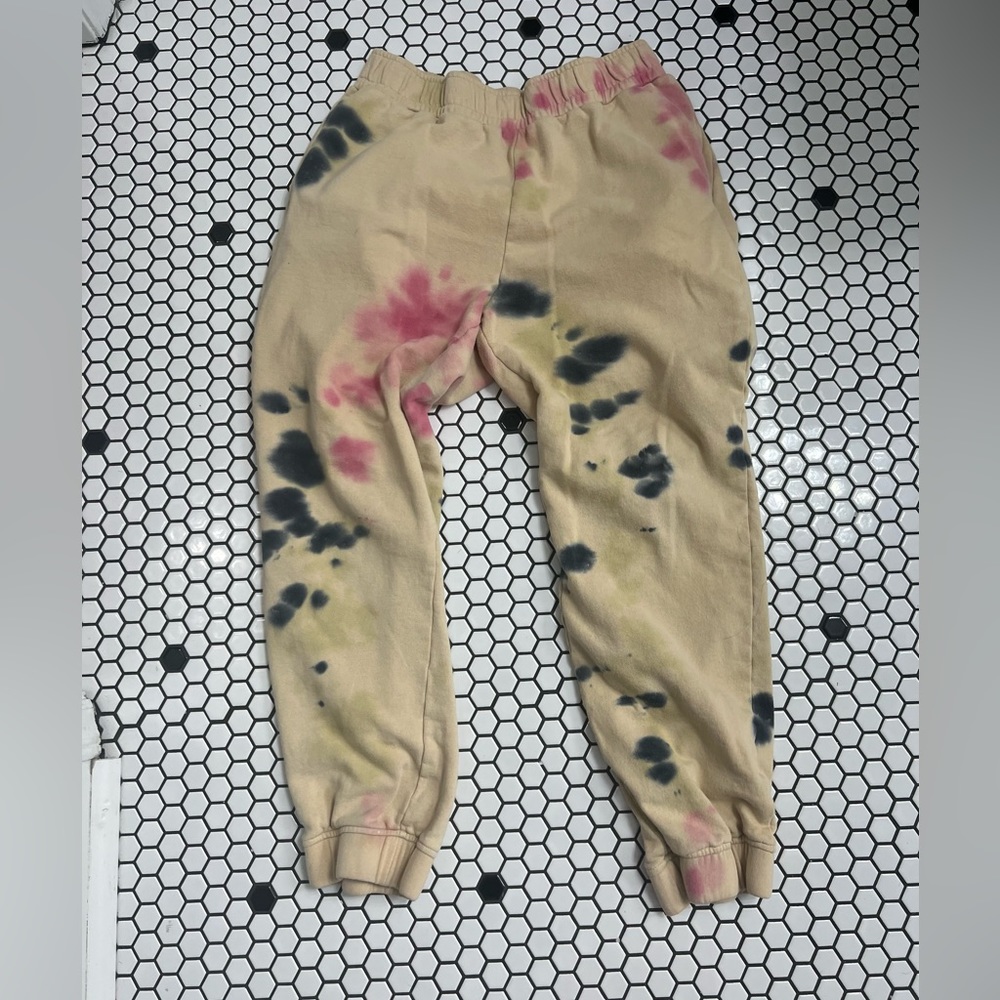 Afrm Sand crumble tie dye sweatpants w pockets size medium